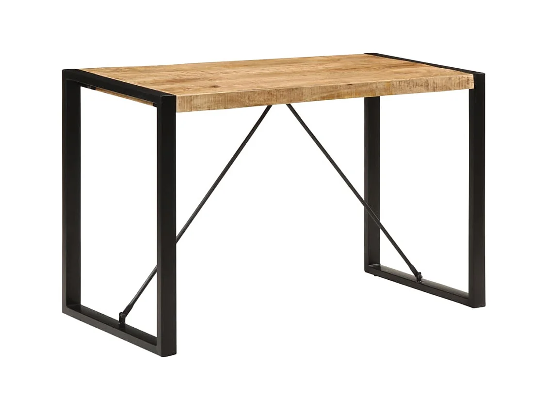 Stół jadalniany vintage z surowego litego drewna mango 120x55x76 cm