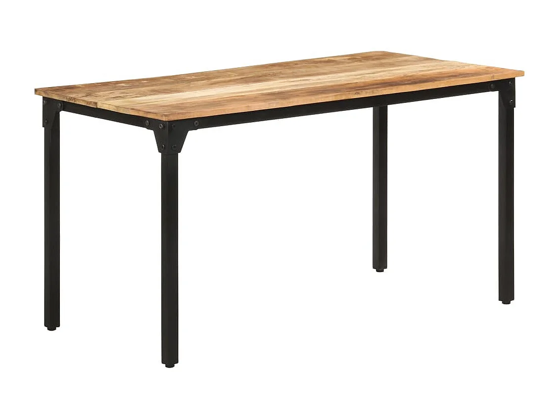 Table de salle à manger 140x70x76 cm Bois de manguier brut