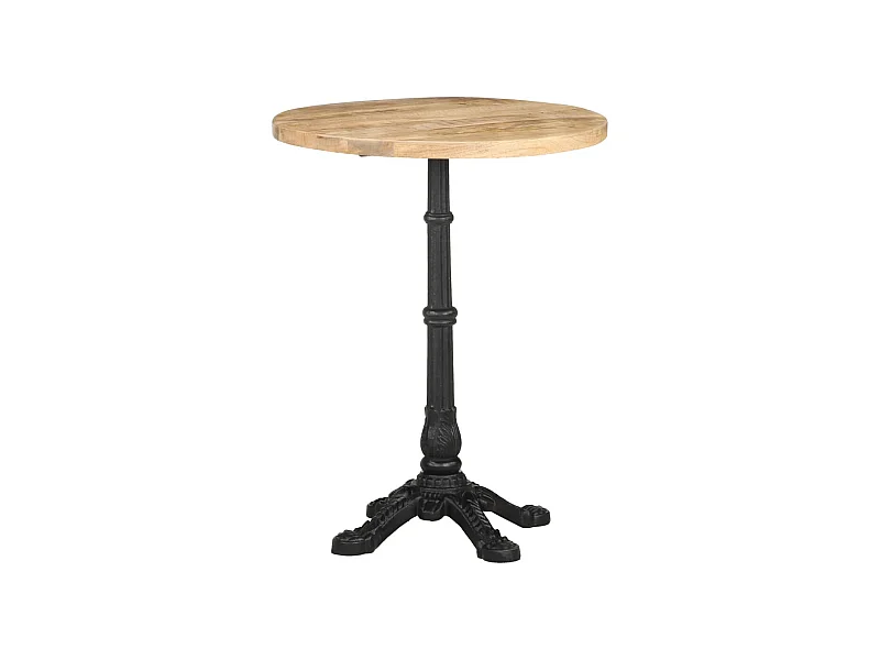 Bistrotisch Ø60x76 cm Raues Mangoholz