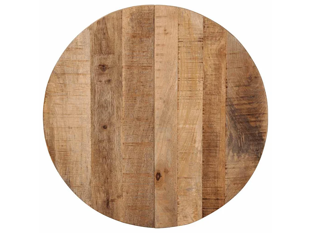 Tavolino da Bistrot Ø60x76 cm in Legno di Mango Grezzo