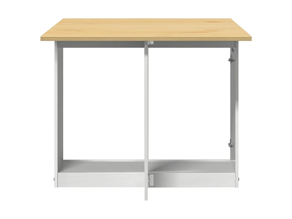 Table à manger papillon pliable Corona blanc bois de pin massif