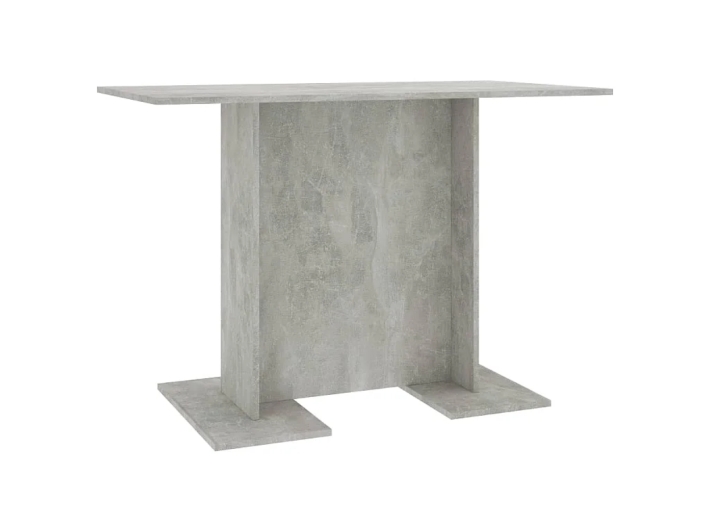 Eettafel 110x60x75 cm bewerkt hout betongrijs