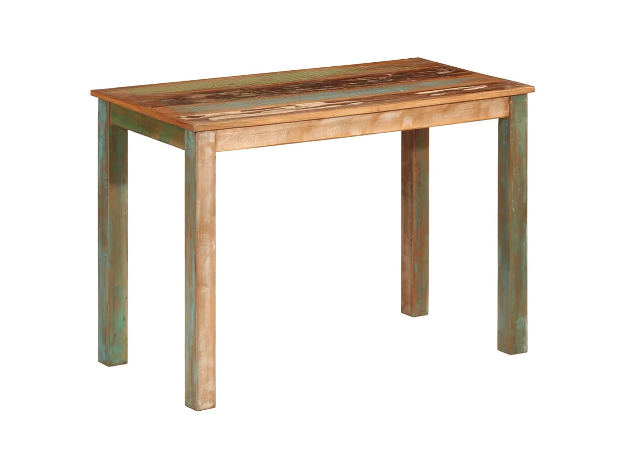 Table de salle à manger 110x55x76cm Bois massif de récupération