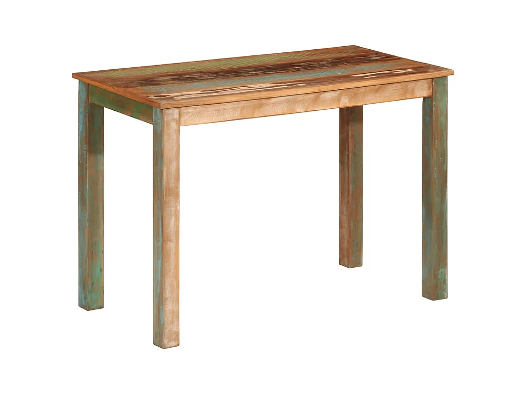 Table de salle à manger 110x55x76cm Bois massif de récupération