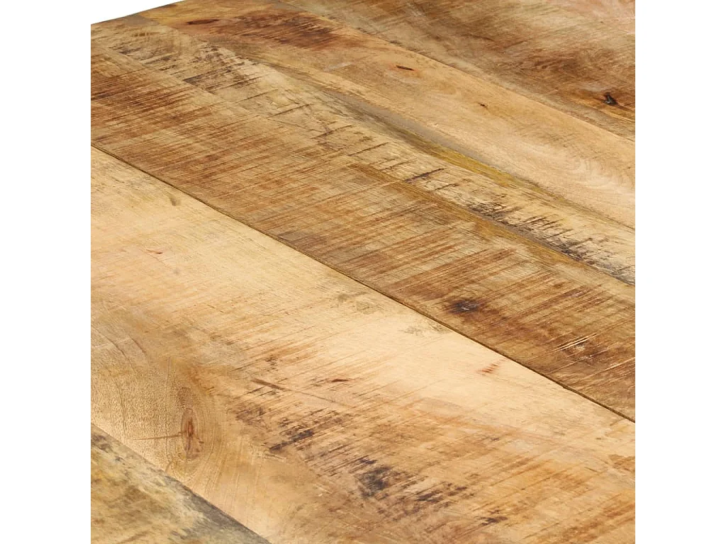 Table de salle à manger 160x80x76 cm Bois de manguier brut