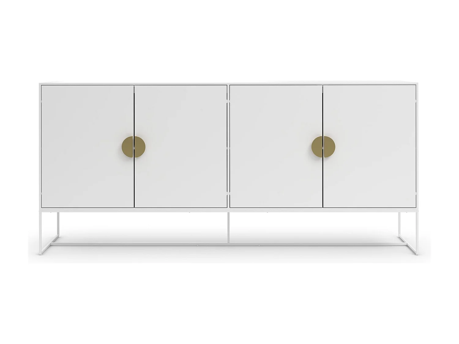 Asia | Dressoir met 4 deuren, wit