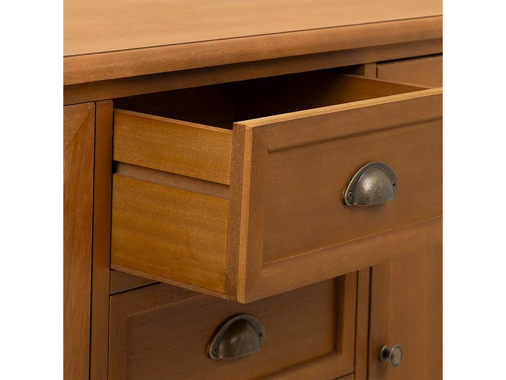 Aparador de madera 2 puertas 4 cajones