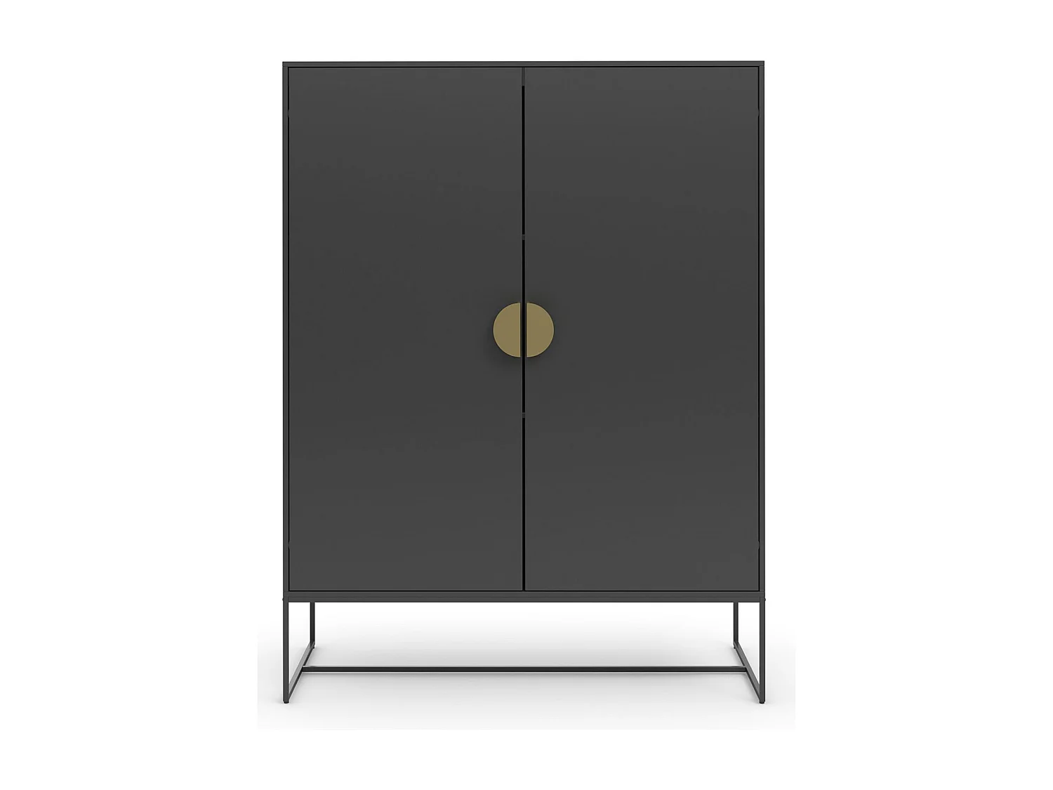Asia | Armoire avec 2 portes anthracite