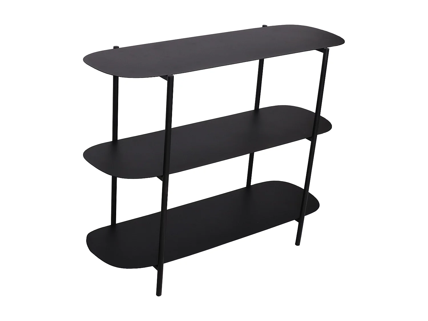Étagère autoportante Enebakk acier 70 x 90 x 32 cm noir [en.casa]