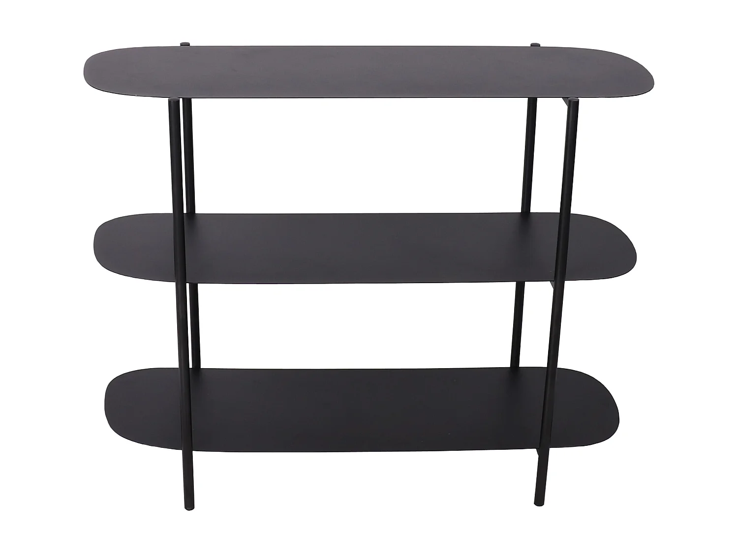 Étagère autoportante Enebakk acier 70 x 90 x 32 cm noir [en.casa]