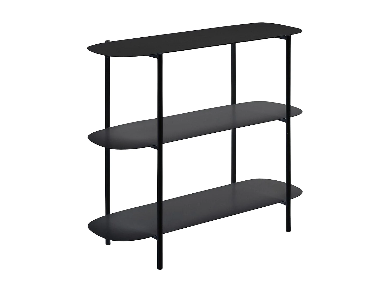 Étagère autoportante Enebakk acier 70 x 90 x 32 cm noir [en.casa]