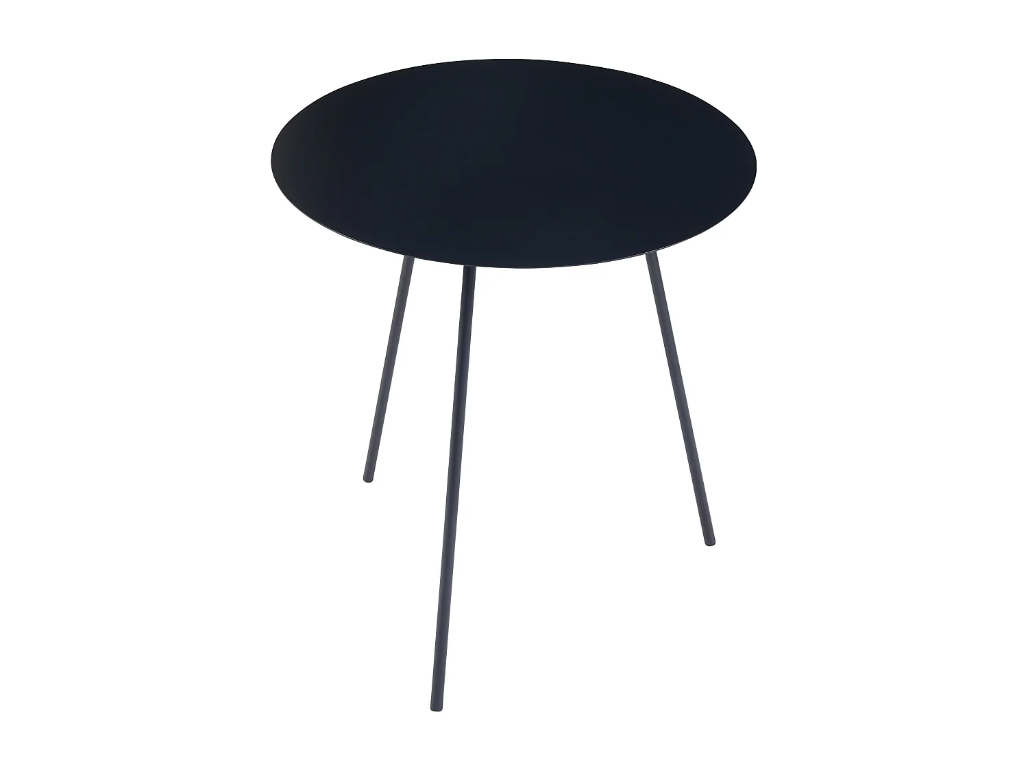 Lot de 2 tables d'appoint Sula de tailles différentes noir [en.casa]