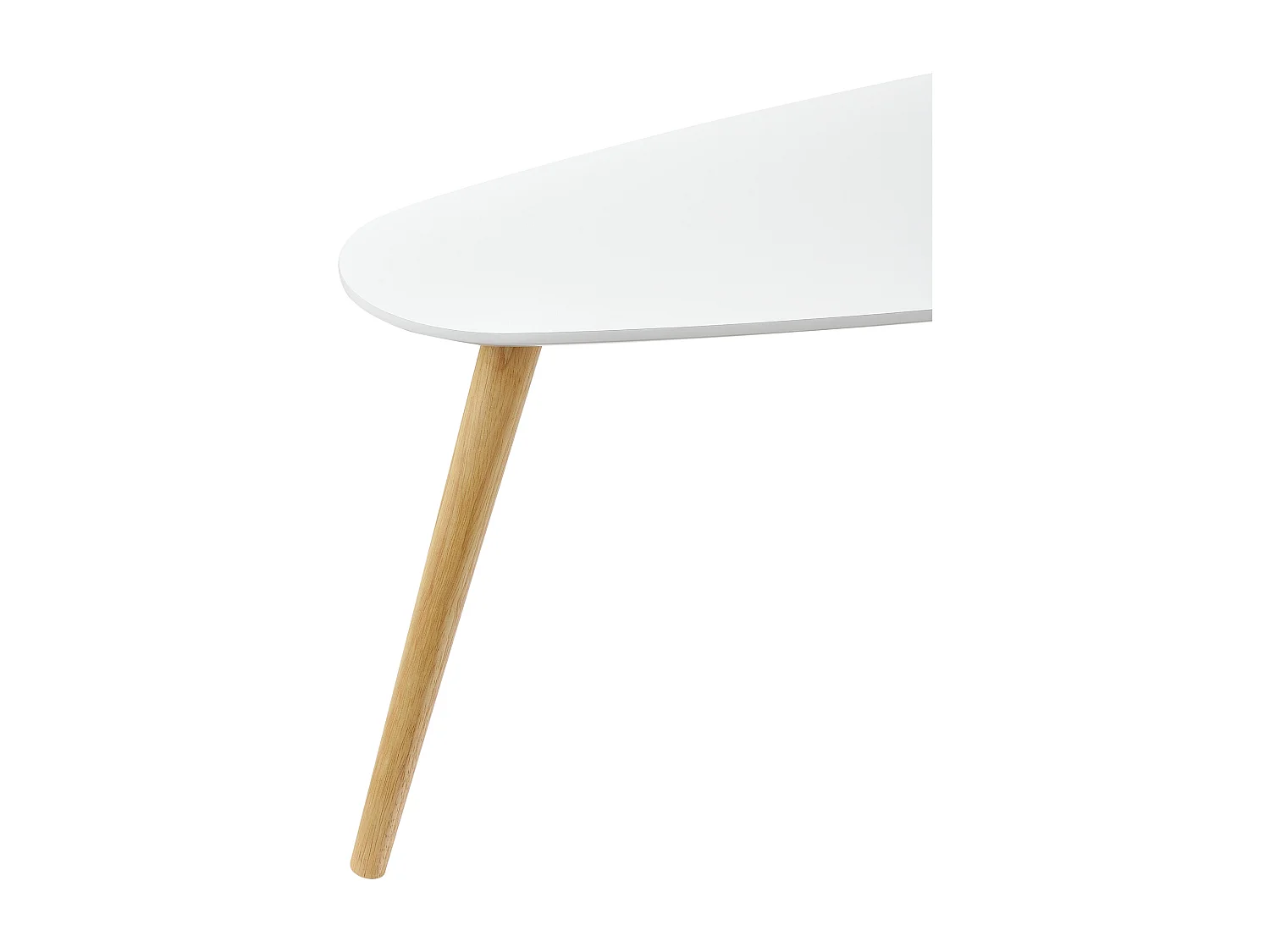 Lot de 2 Tables Basses Langesund Tailles Différentes  MDF Pin Blanc [en.casa]