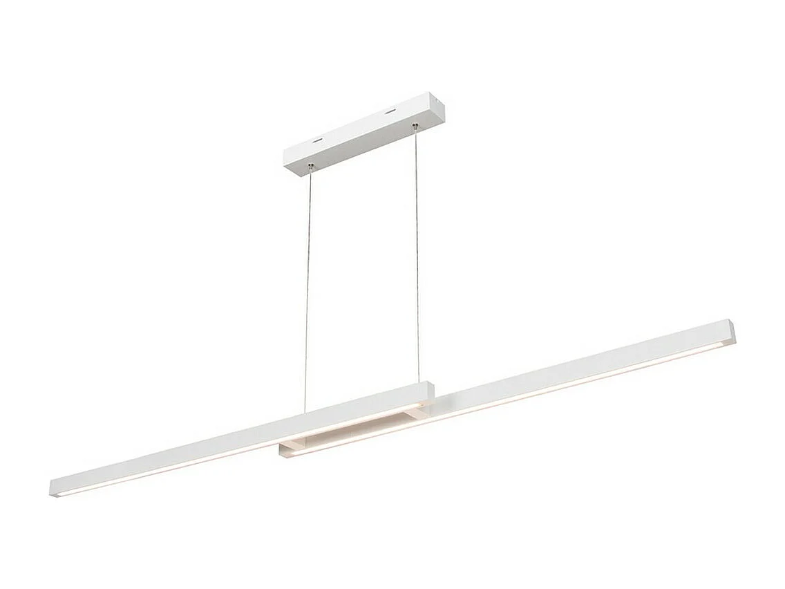 Candeeiro Suspenso Columbia, Branco, 150x10x110 cm, EPIKASA