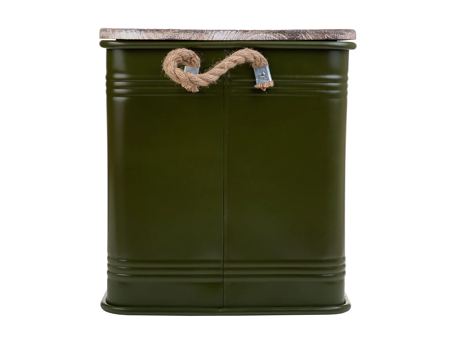 Taburete de metal impreso verde 36x36x39,5 cm