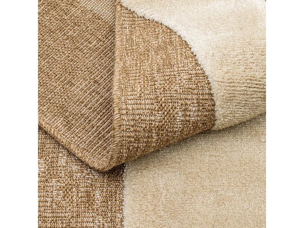 Neon - Tapis bohème à motif géométrique -  Blanc - 120x160cm