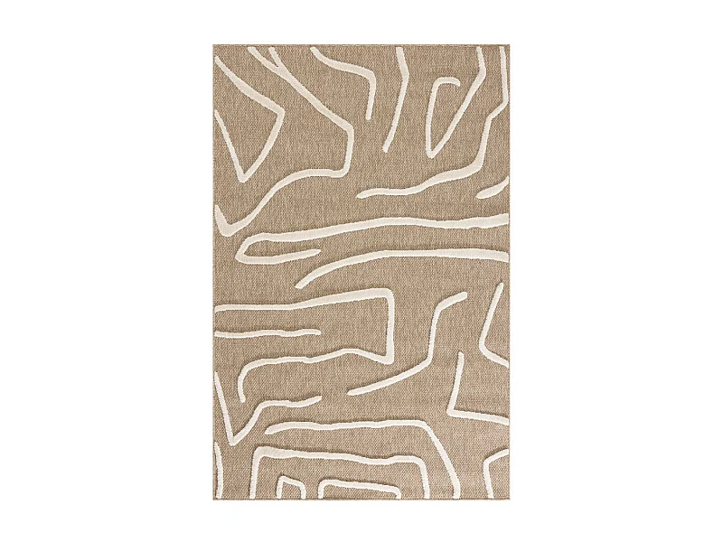 Flux - Tapis bohème -  Blanc - 160x230cm