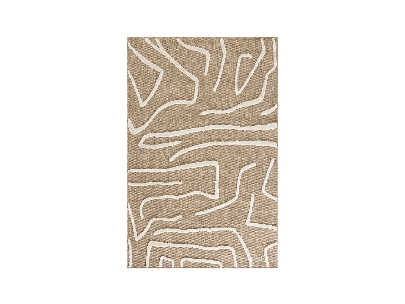 Flux - Tapis bohème -  Blanc - 160x230cm