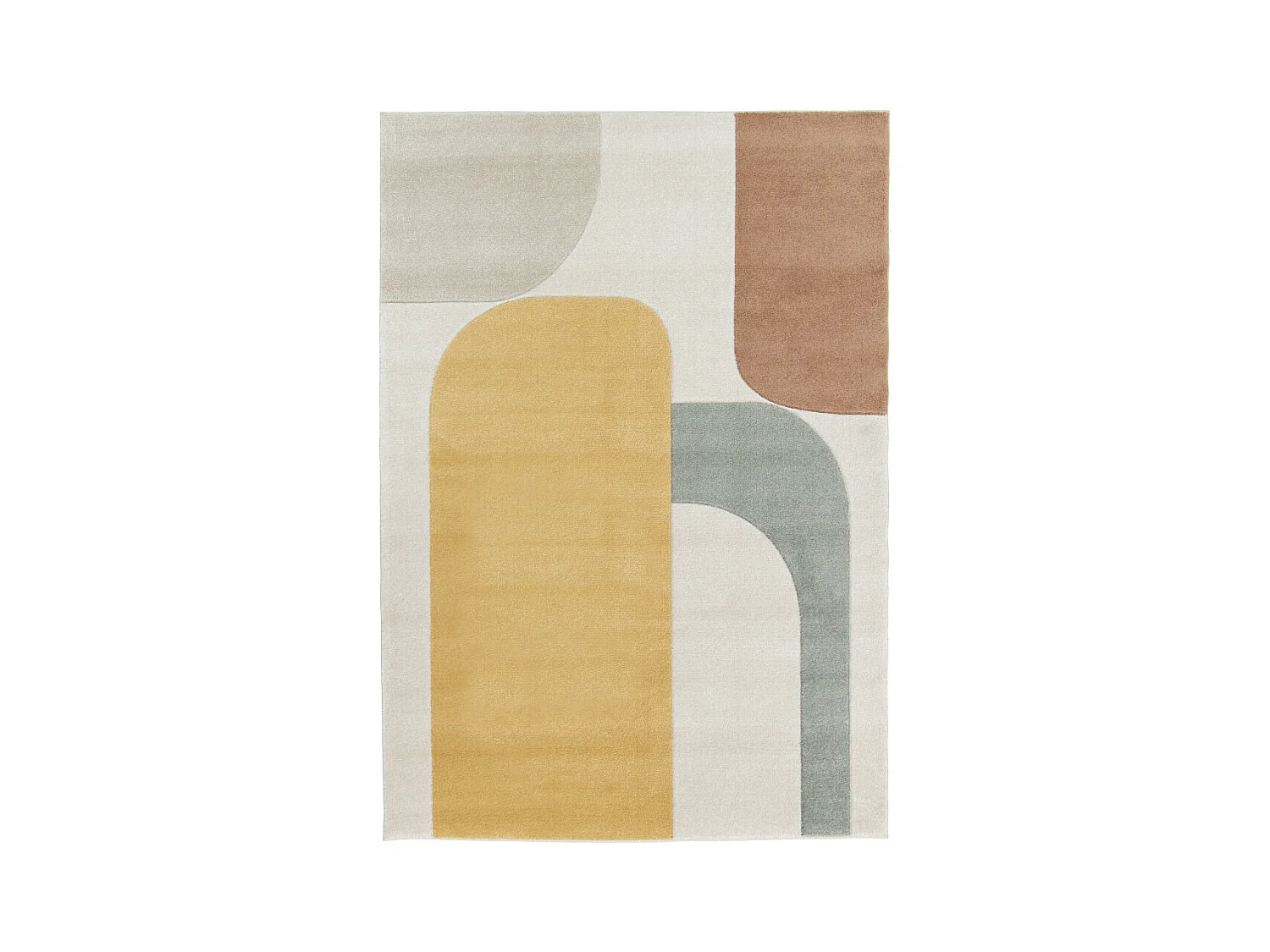 Lorma - Tapis contemporain à motif géométrique -  Jaune - 160x230cm