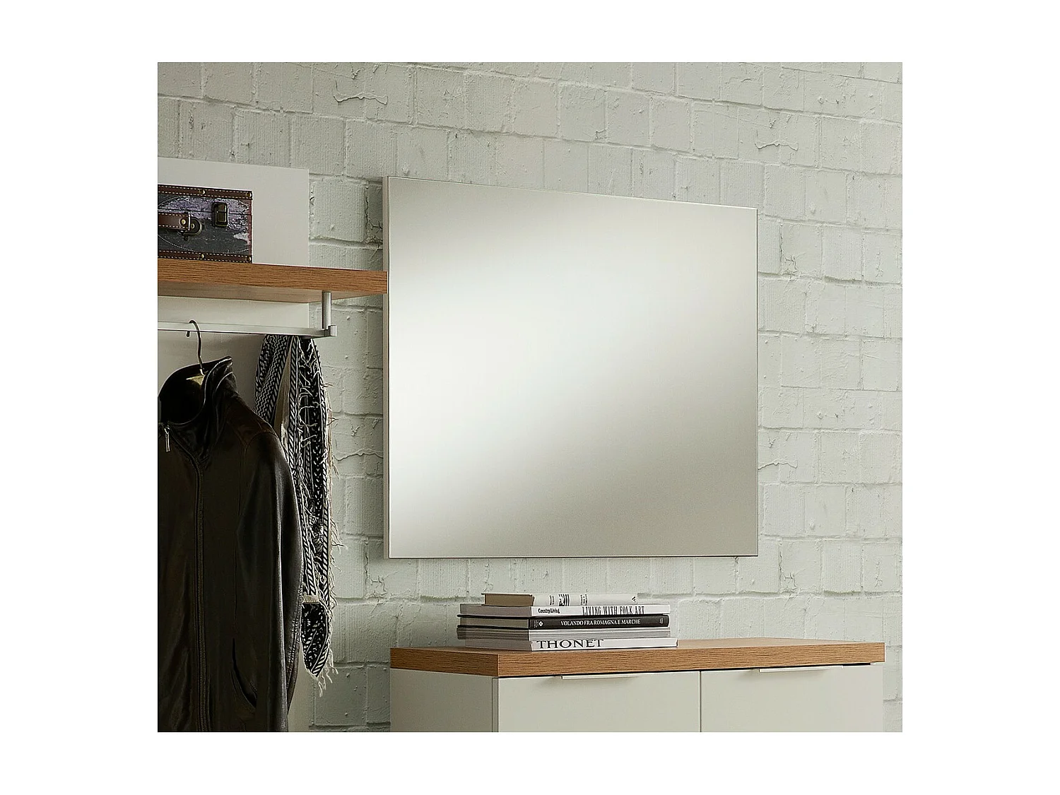 Spiegel zonder Lijst Idea - Wit - 120x65x2 cm - Seven Design