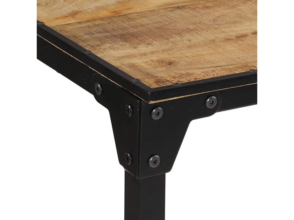 Tavolo da Bar 110x55x107 cm in Legno Grezzo Massello di Mango