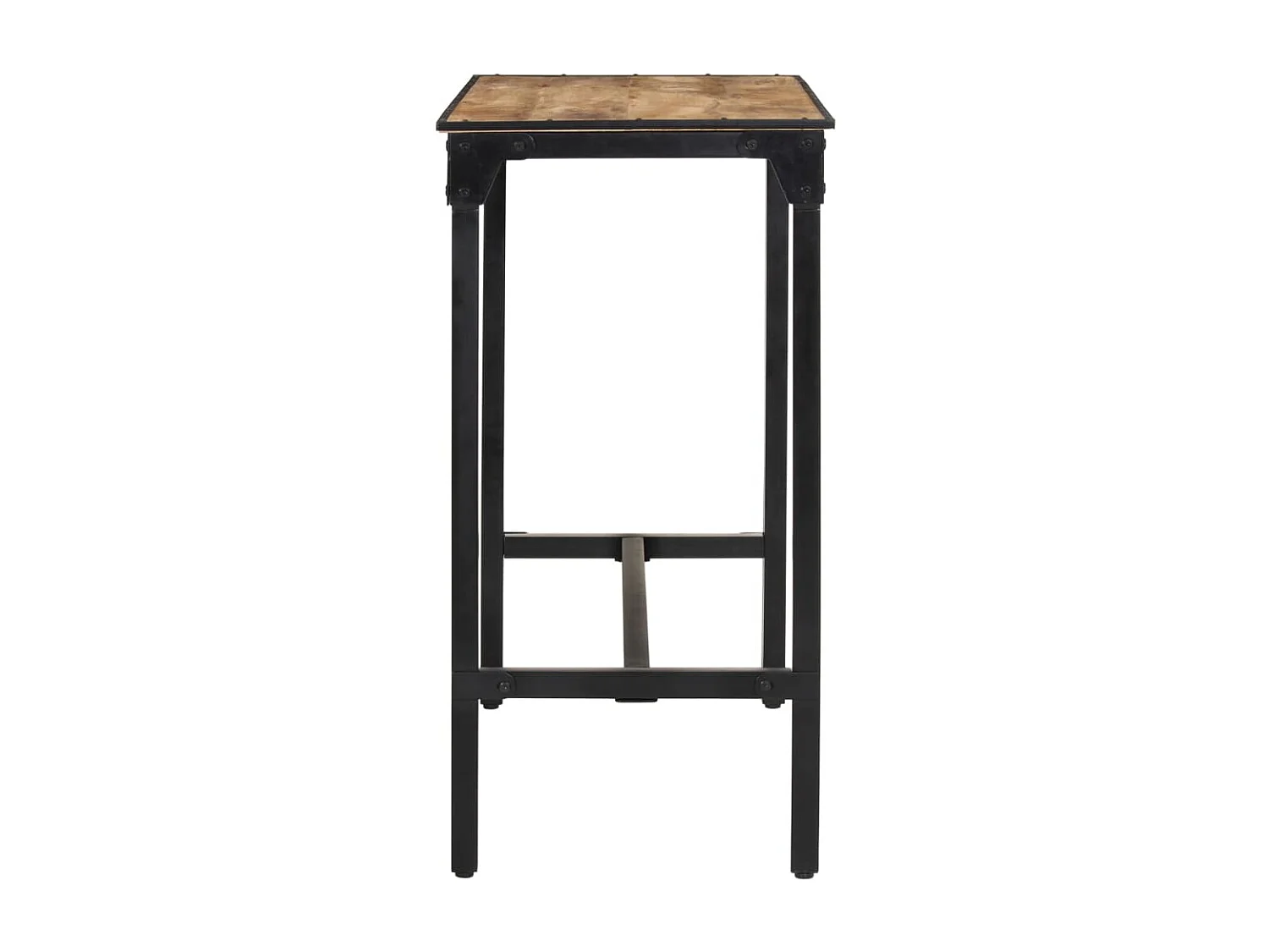 Bartafel 110x55x107 cm massief ruw mangohout