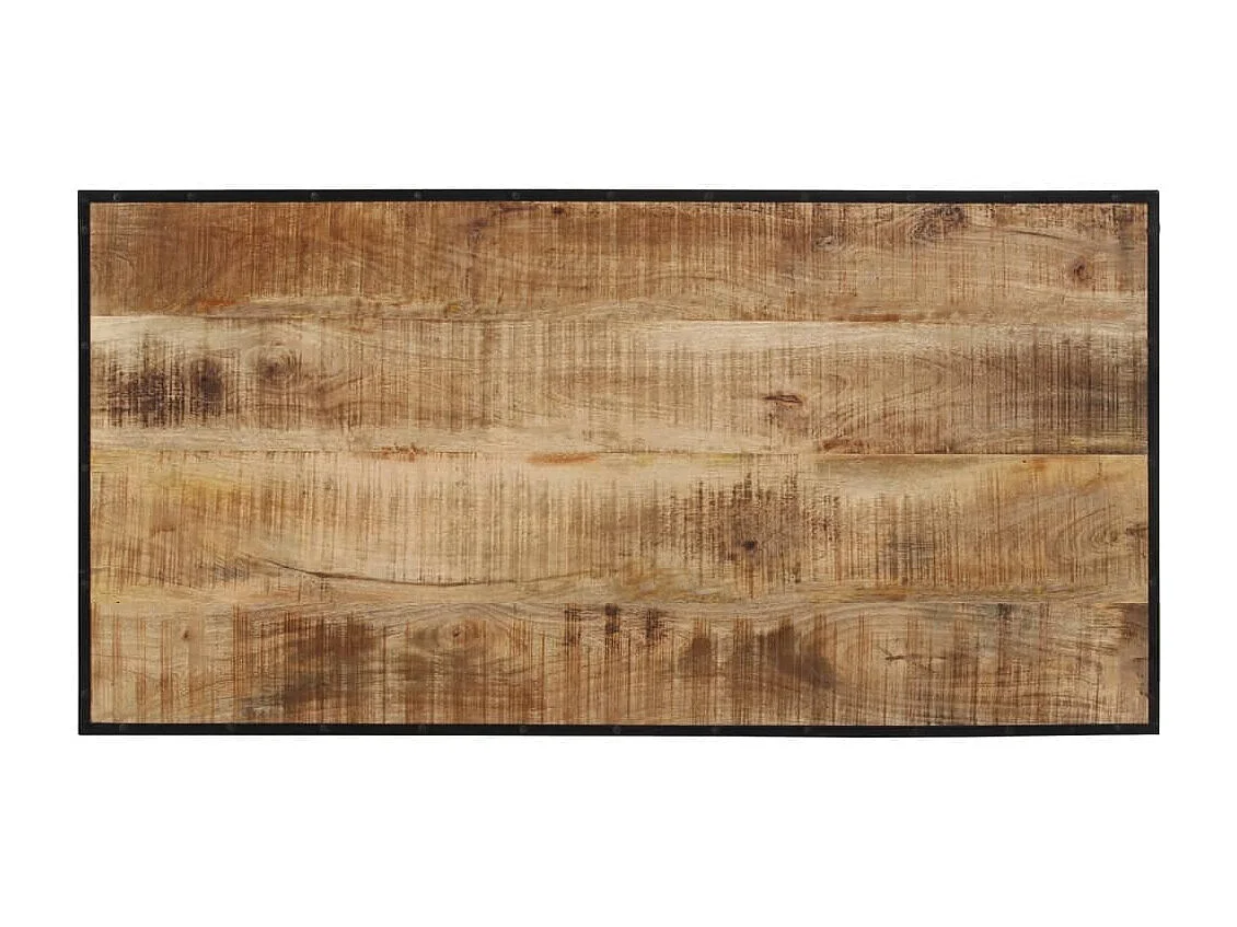 Bartafel 110x55x107 cm massief ruw mangohout