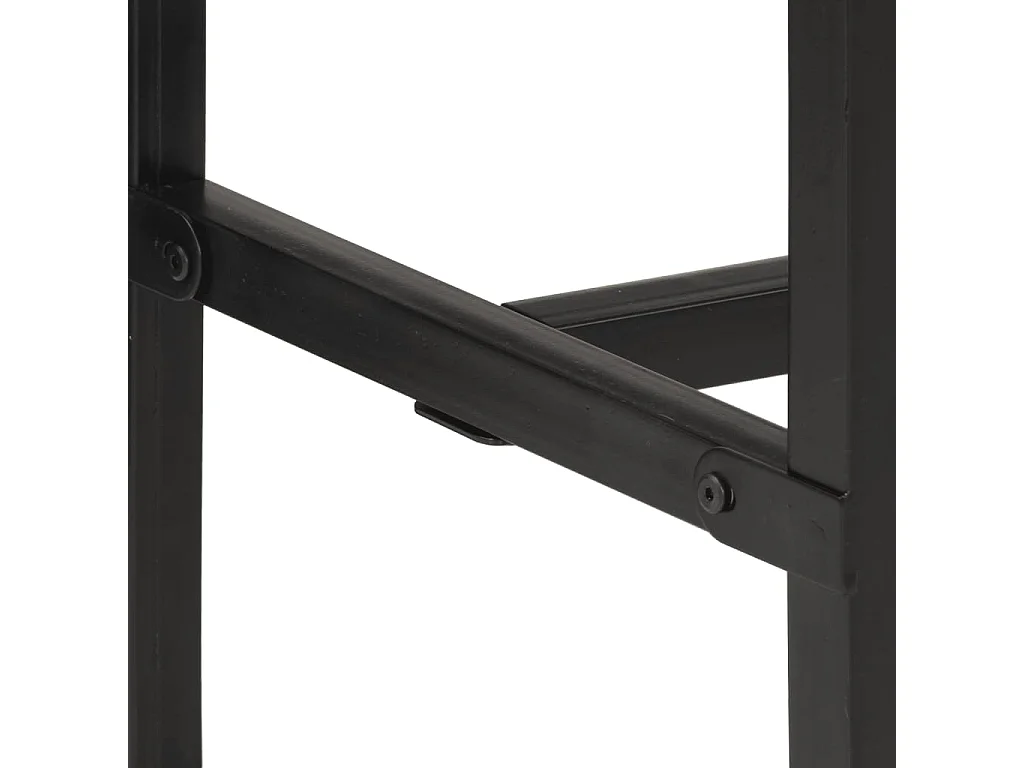 Bartafel 110x55x107 cm massief ruw mangohout