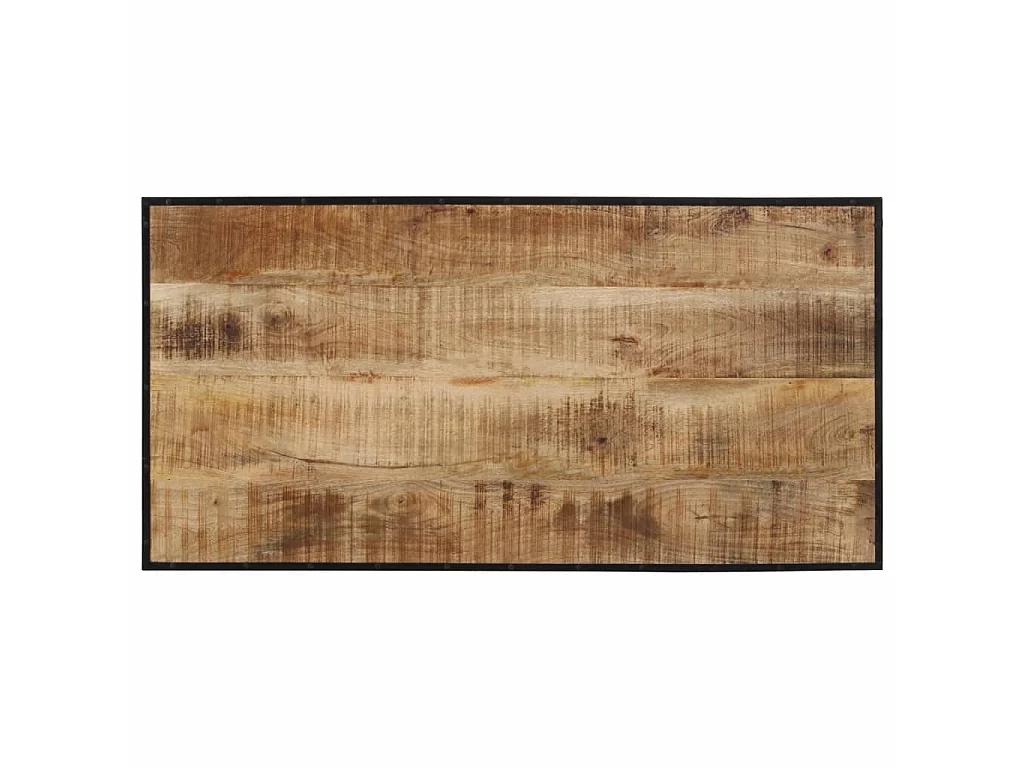 Mesa de bar madera maciza de mango rugoso 110x55x107 cm