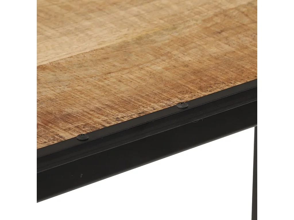 Mesa de bar madera maciza de mango rugoso 110x55x107 cm