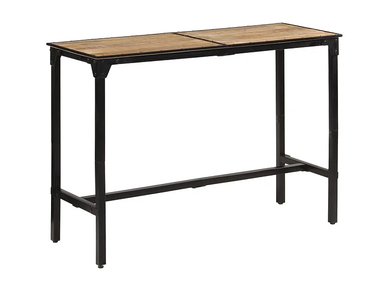 Bartafel 150x55x107 cm massief ruw mangohout
