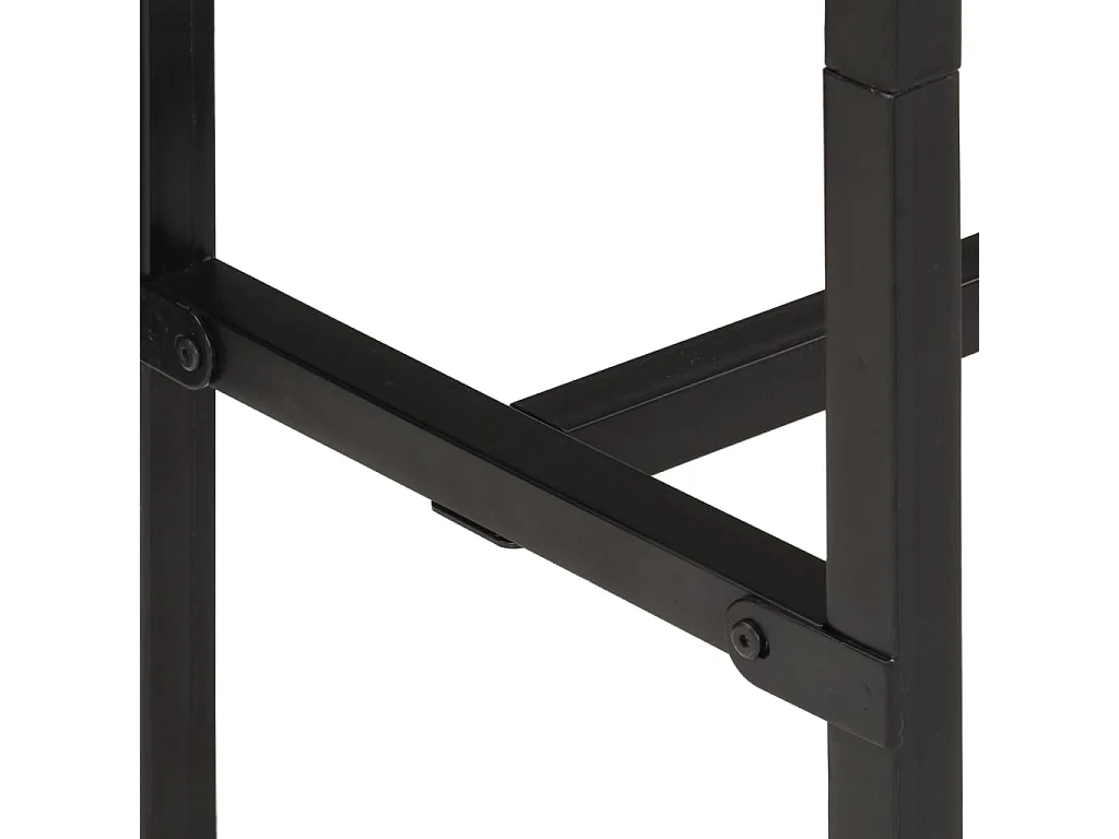 Bartafel 150x55x107 cm massief ruw mangohout