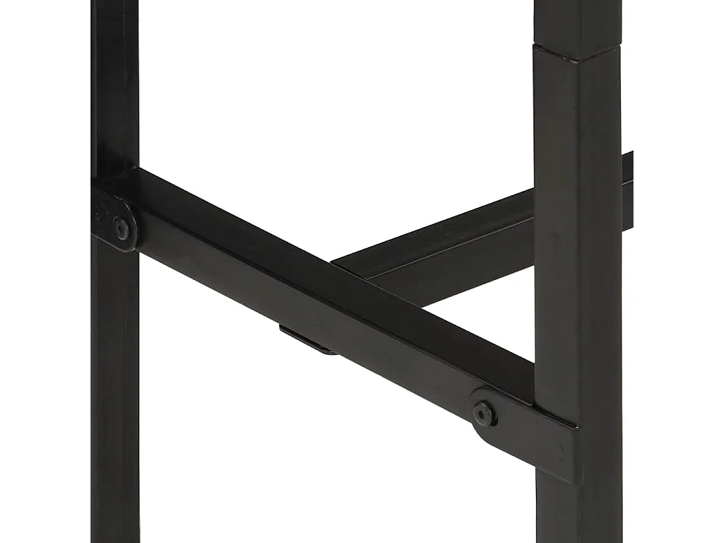 Table de bar 150x55x107 cm bois de manguier massif brut