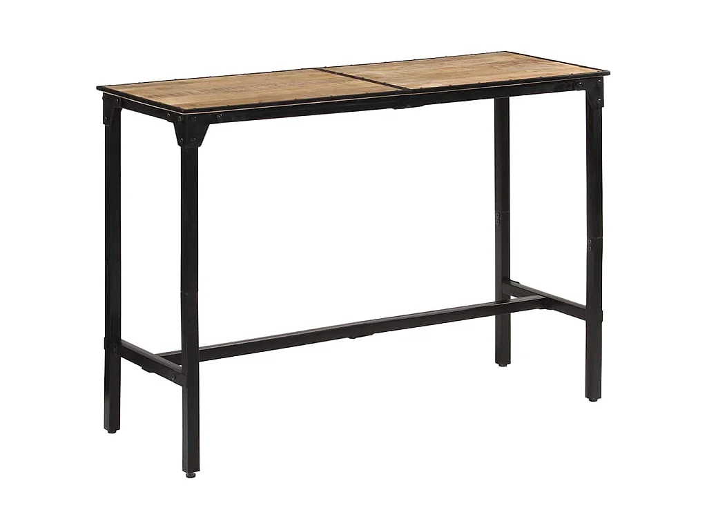 Mesa de bar 150x55x107 cm madeira de mangueira áspera maciça