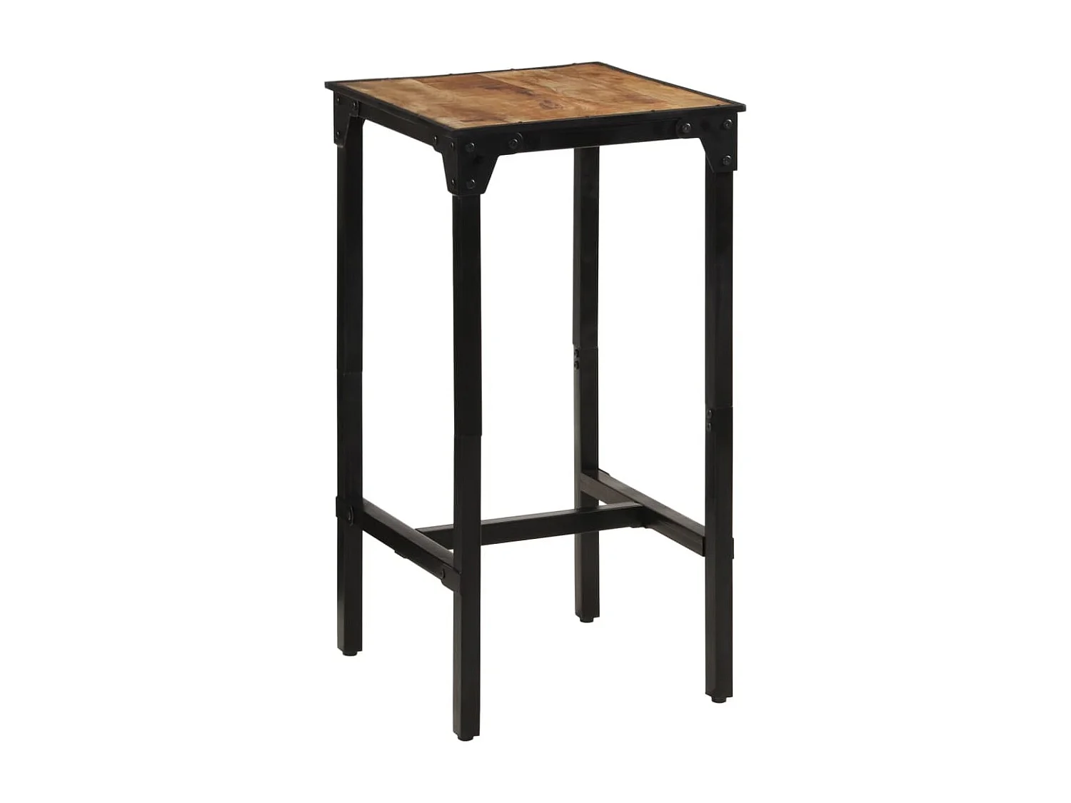 Mesa de bar 60x55x107 cm madeira de mangueira áspera maciça