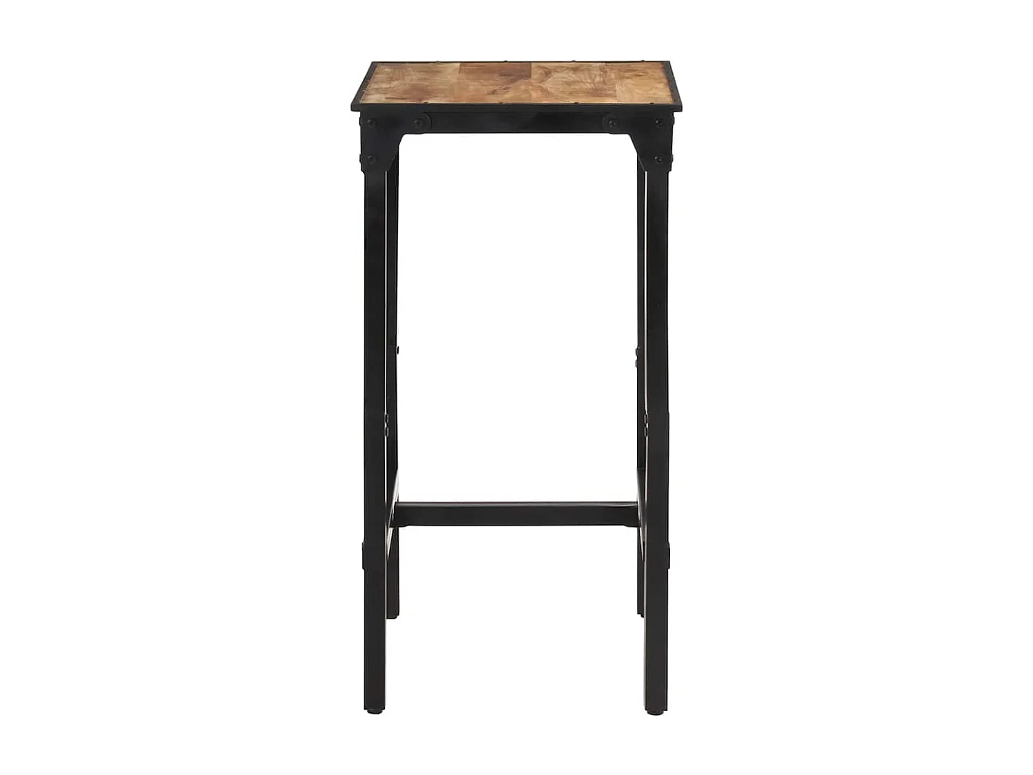 Table de bar 60x55x107 cm bois de manguier massif brut