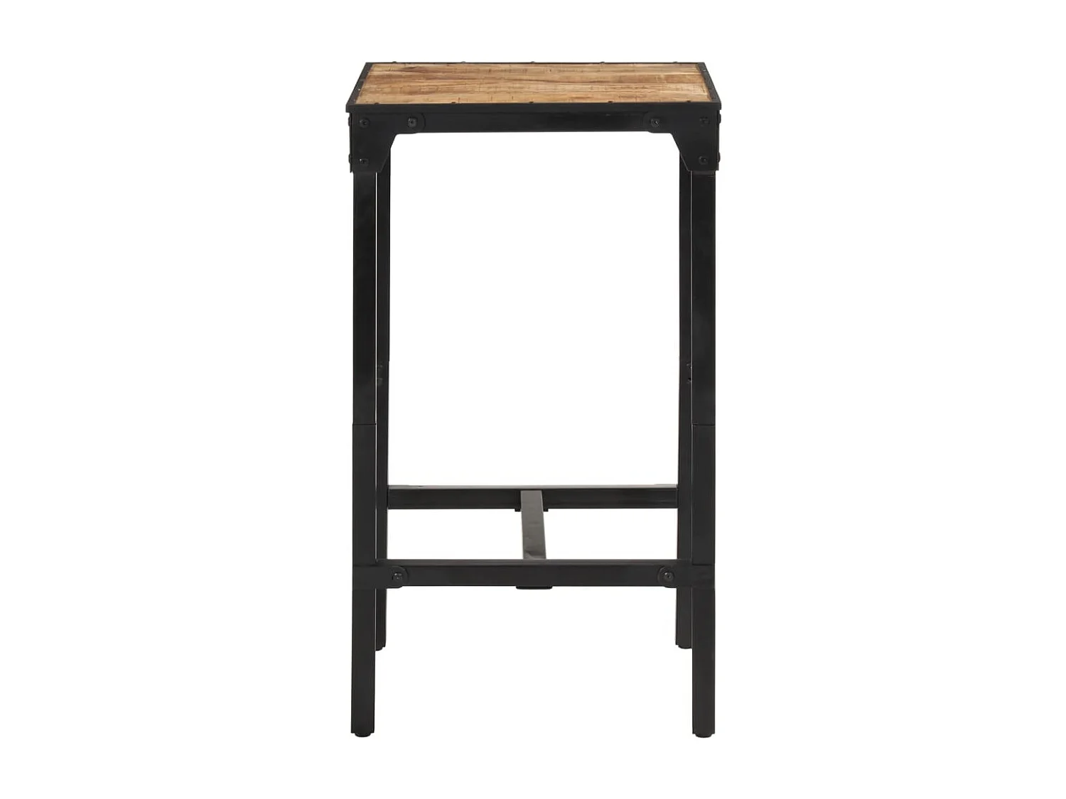 Table de bar 60x55x107 cm bois de manguier massif brut