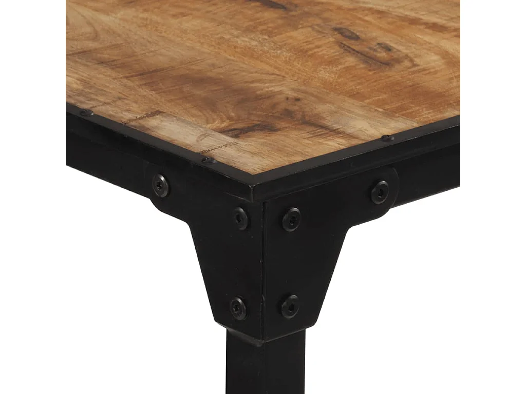 Table de bar 60x55x107 cm bois de manguier massif brut