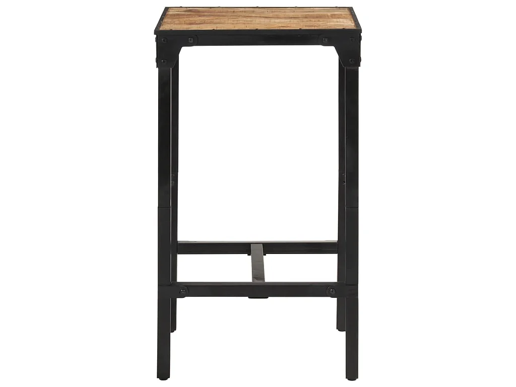 Tavolo da Bar 60x55x107 cm in Legno Grezzo Massello di Mango