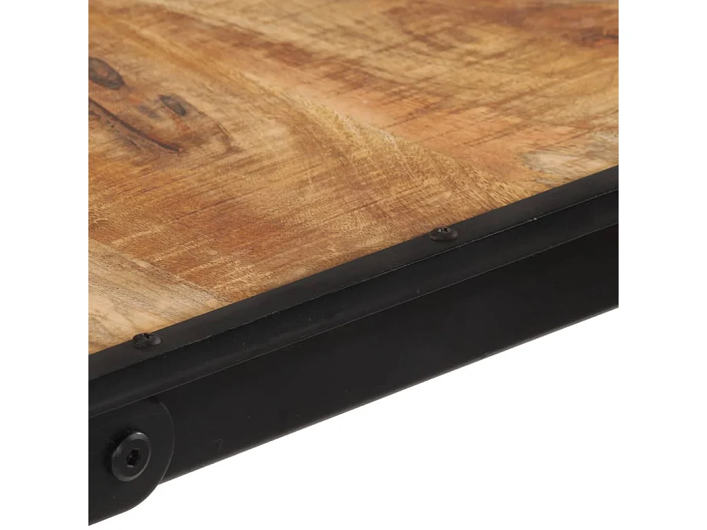 Tavolo da Bar 60x55x107 cm in Legno Grezzo Massello di Mango