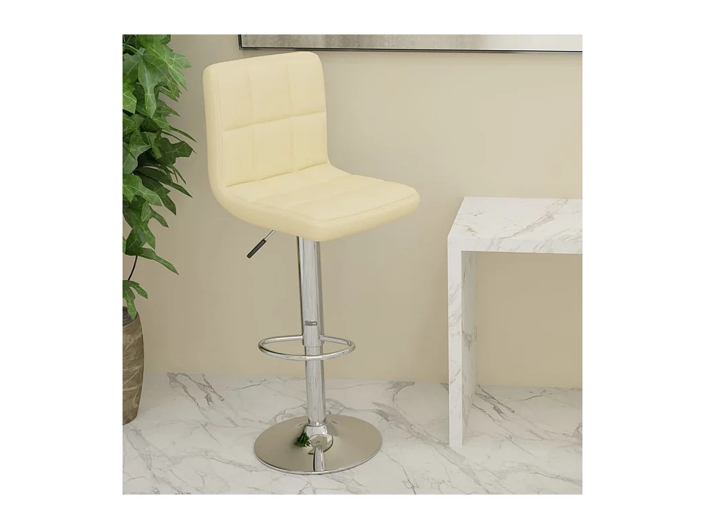 Tabouret de bar Crème Tissu