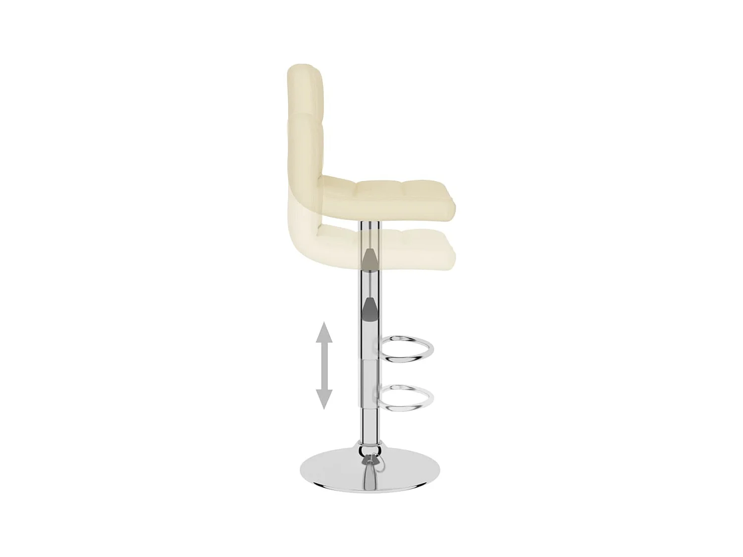 Tabouret de bar Crème Tissu