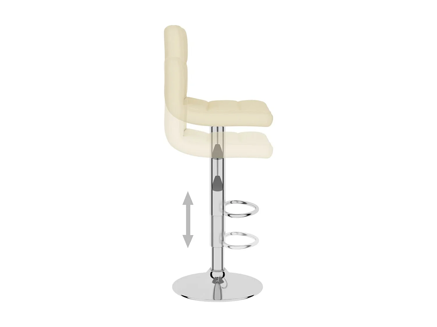 Tabouret de bar Crème Tissu
