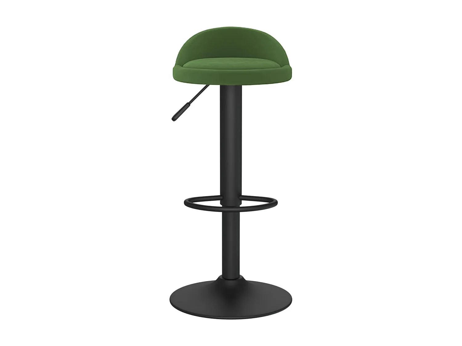 Tabourets de bar lot de 2 vert foncé velours