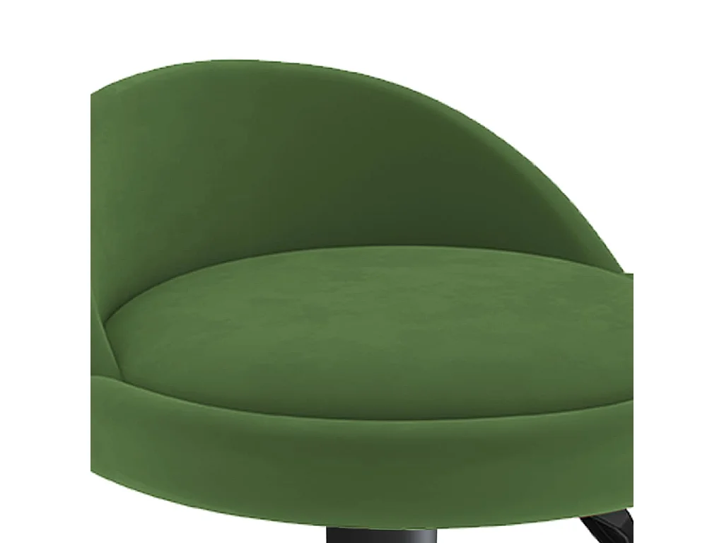 Tabourets de bar lot de 2 vert foncé velours