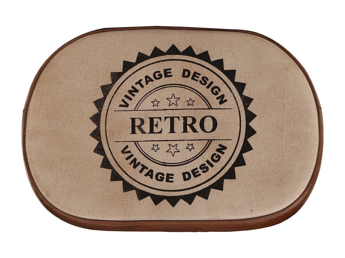 Barkrukken 2 st 40x29,5x53 cm donkerbruin