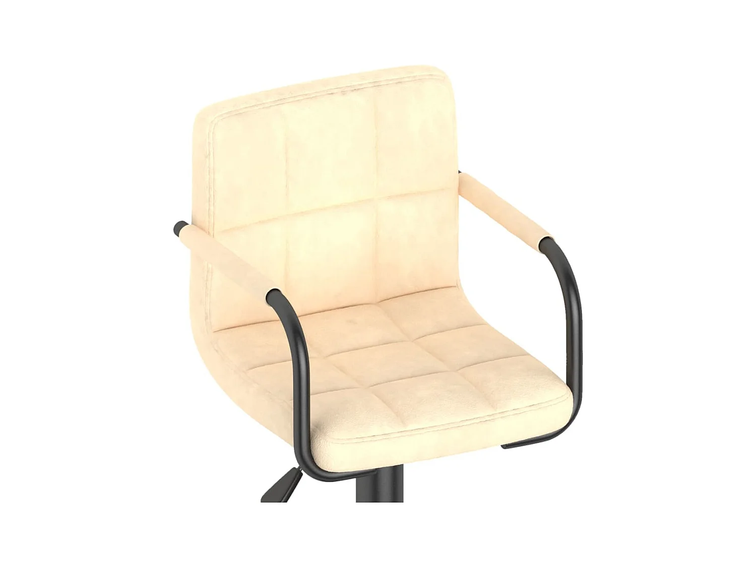 Barhocker 2 Stk. Creme Samt