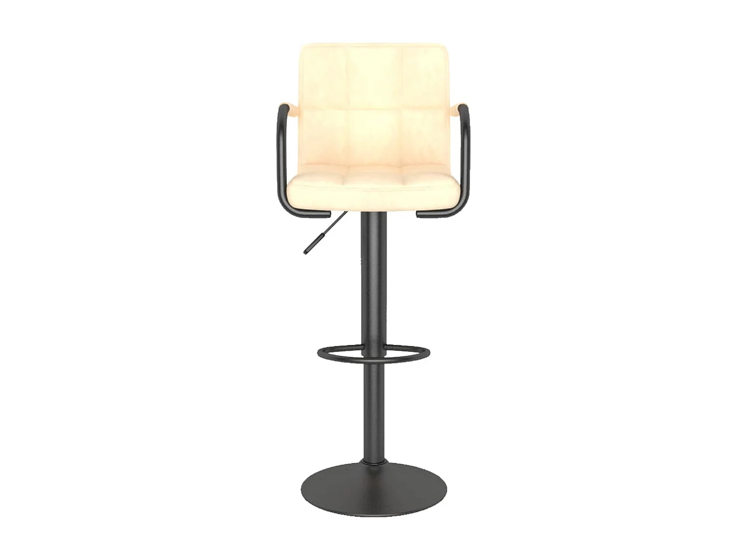 Barhocker 2 Stk. Creme Samt