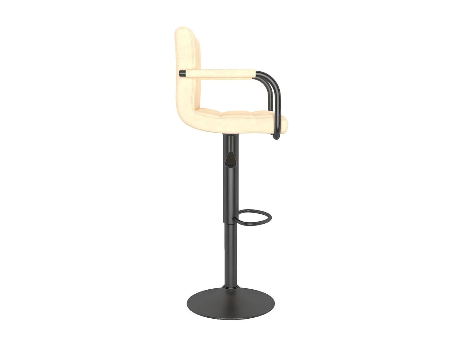 Barhocker 2 Stk. Creme Samt