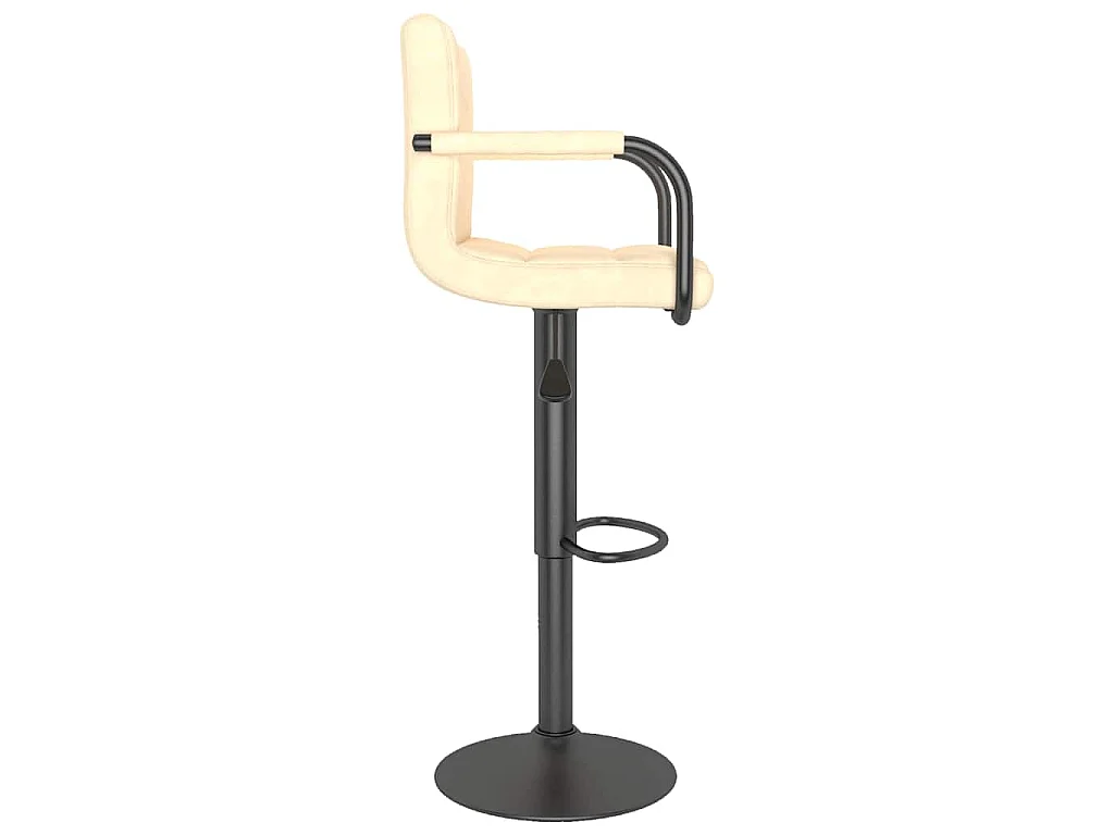 Bancos de bar 2 pcs veludo creme